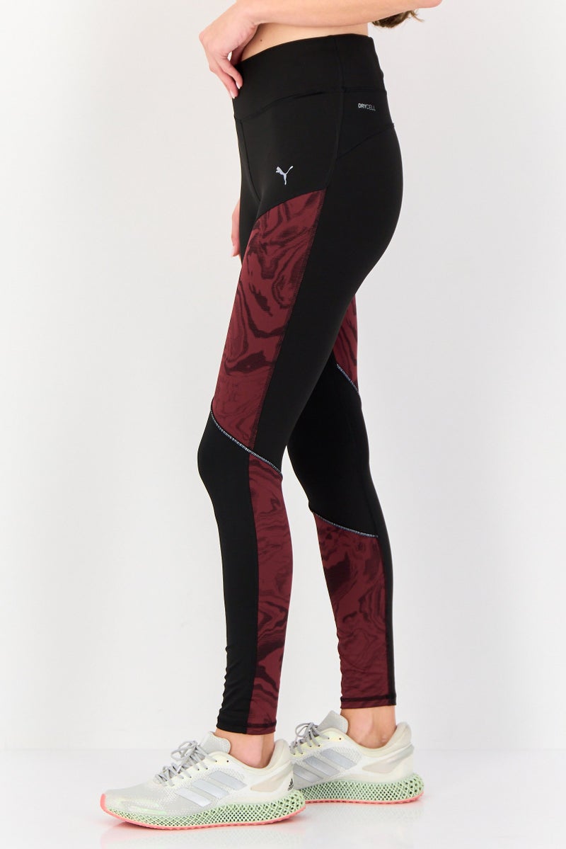 PUMA  leggings جري ضيقة تناسب النساء بشعار العلامة التجارية، متعددة الألوان - Image 3