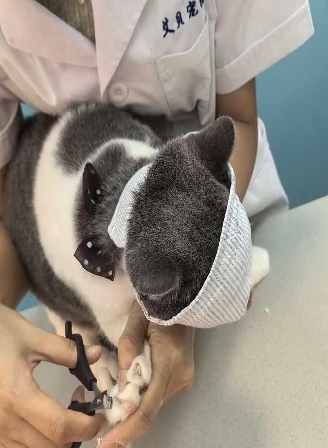 كمامة للقطط من نوع FDANDADE للقطط التي تعض، قناع فم للسيارة لتنظيف الأذنين والعناية بهما (مقاس صغير) - Image 2