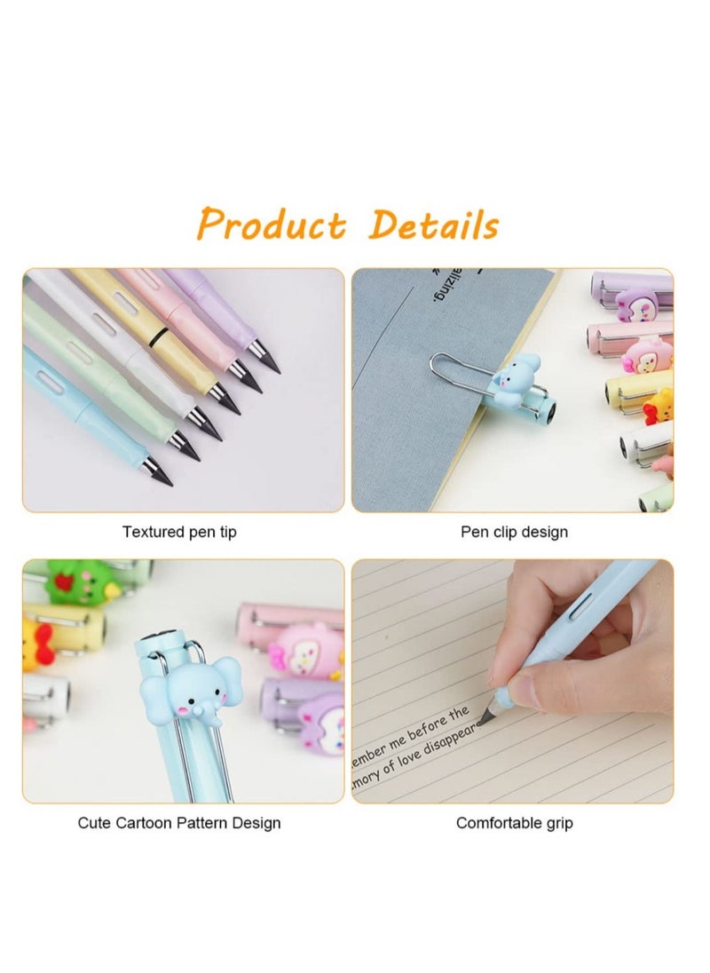 Excefore Inkless Eternal Pencils, 6 Pcs Reusable Inkless Pencil No Sharpen Pencil, Cute Pencil Cups Infinite Pencil, for Writing, Sketch, Drawing, For School Office Supplies  - Image 3