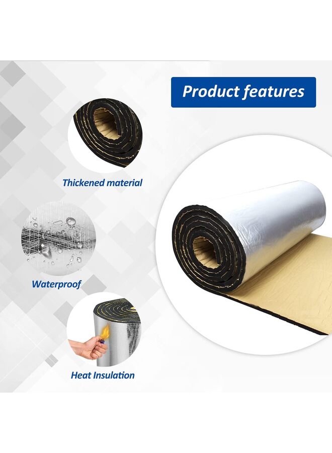 حصيرة عازلة للصوت والحرارة للسيارات، مادة عازلة للصوت والحرارة لغطاء محرك السيارة وسقفها وأبوابها وصندوقها الخلفي - Image 4