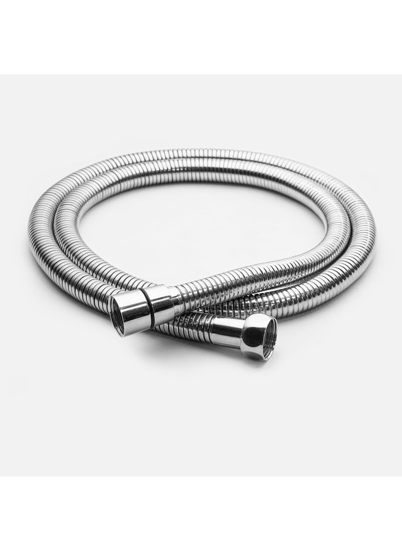 RESPITE RESPITE 1 Meter Flexible Hose Pipe Suitable for Health Faucet Handheld Shower 304 Grade Stainless Steel Chrome Finish  - Image 1