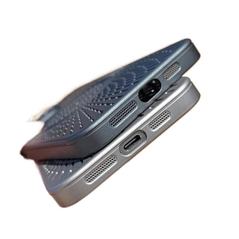 غطاء MagSafe بPC لـ iPhone 12 مع مغناطيس قوي وتبديد الحرارة مع ملمس غير لامع مع مقاوم للخدش باللون رمادي مغناطيسي للاستخدام الشخصي للعائلة للاستخدام الداخلي - Image 5
