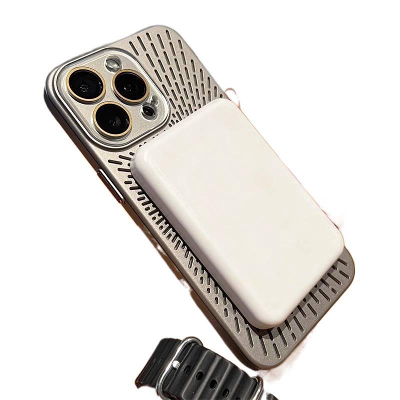 غطاء MagSafe بPC لـ iPhone 12 مع مغناطيس قوي وتبديد الحرارة مع ملمس غير لامع مع مقاوم للخدش باللون رمادي مغناطيسي للاستخدام الشخصي للعائلة للاستخدام الداخلي - Image 3