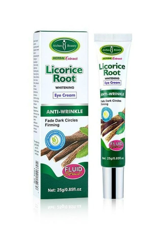 Aichun beauty Anti Wrinkle Whitening Fade Eye Bags Herbal Licorice Root Under Eye Cream for Dark Circles and Puffiness 