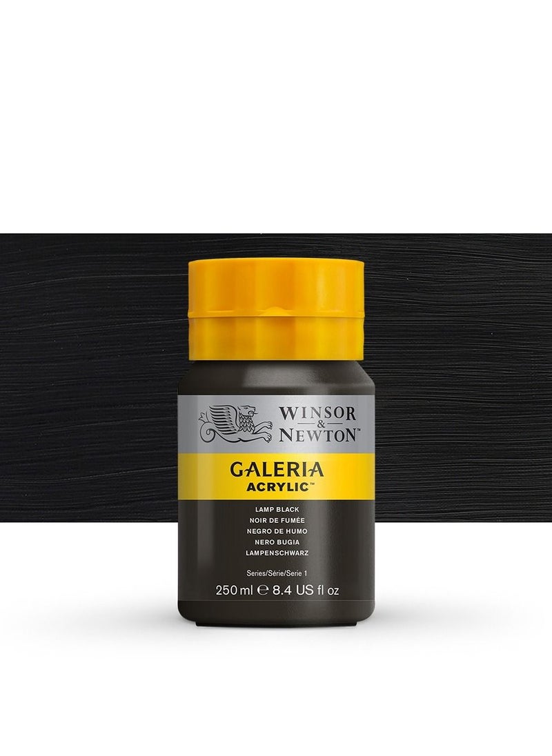 WINSOR & NEWTON Galleria acrylic paint lamp black 250 ml 