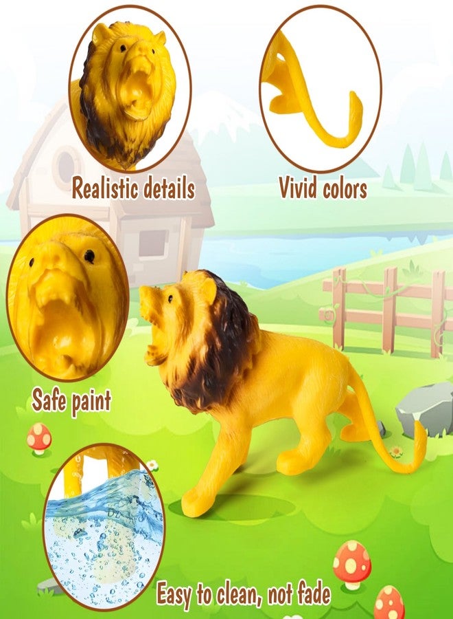 Acshio 50 Pieces Farm Animal Figurines, Realistic Plastic Wild Animal Model Ornaments with Storage Box, Animals Themed Party Supplies Cake Topper, Including Pig, Horse, Cow, Sheep - Image 4