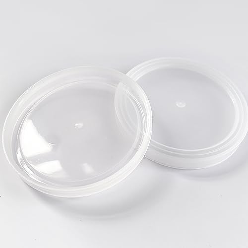 Kreapa Yogurt Jar Lids for La Fermiere (24pcs) - Plastics Jar Lids for La Fermière Yogurt Jars 4.9oz, Sealing plastic lids - Image 3
