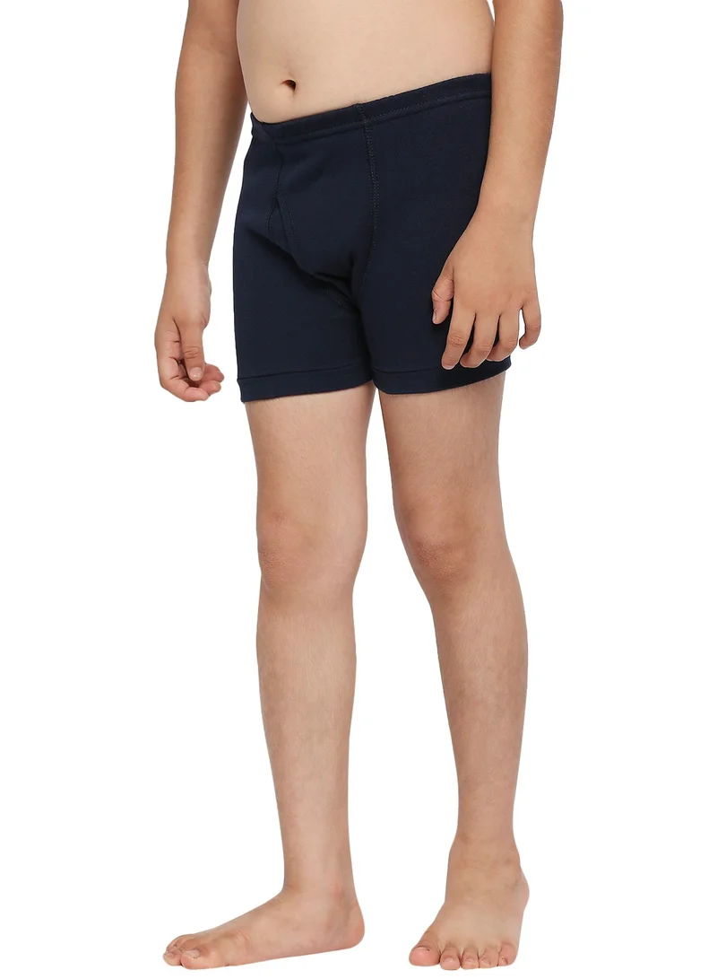 BYC BOY'S COTTON BOXER SHORT BRIEF (PACK OF 3) - NAVY BLUE