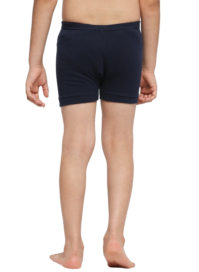 BYC BOY'S COTTON BOXER SHORT BRIEF (PACK OF 3) - NAVY BLUE