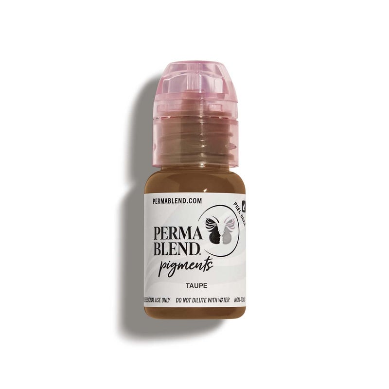 Perma Blend Perma Blend Taupe Tattoo Ink  Cool Light Brown Pigment for Eyebrow Tattooing  High Density Color Made in The USA  VeganFriendly Tattoo Supplies  Equipment 05 oz