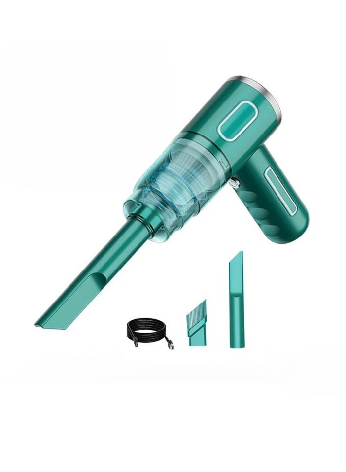 AROAQ Car Vacuum Cleaner, 14500PA Mini Super Handheld Powerful Cordless Vacuum Cleaner, Strong Suction Double Power Motor Multifunctional Wireless Dust Collector For Car Home Interior, (Green) - Image 1