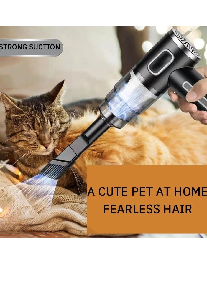 AROAQ Car Vacuum Cleaner, 14500PA Mini Super Handheld Powerful Cordless Vacuum Cleaner, Strong Suction Double Power Motor Multifunctional Wireless Dust Collector For Car Home Interior, (Green) - Image 4