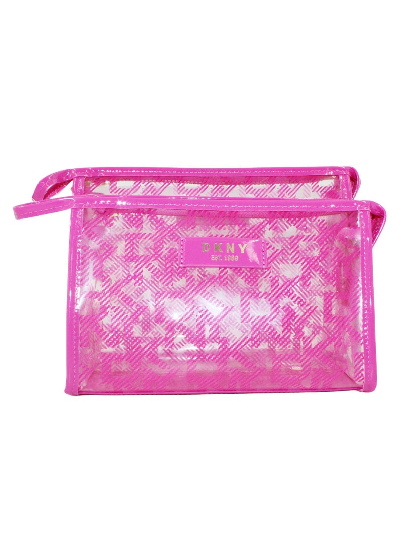 دكني حقيبة مستحضرات التجميل لوسيد دريم تي ستاند من دي كيه إن واي، حقيبة مكياج صغيرة للسفر، حقيبة تخزين صغيرة خفيفة الوزن لمستحضرات التجميل، حقيبة مكياج صغيرة، حقيبة أدوات الزينة للسفر - Image 1