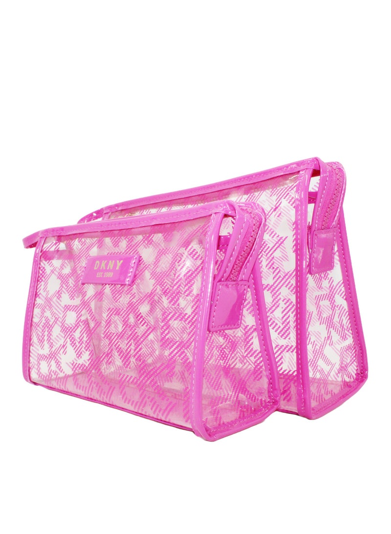 دكني حقيبة مستحضرات التجميل لوسيد دريم تي ستاند من دي كيه إن واي، حقيبة مكياج صغيرة للسفر، حقيبة تخزين صغيرة خفيفة الوزن لمستحضرات التجميل، حقيبة مكياج صغيرة، حقيبة أدوات الزينة للسفر - Image 3