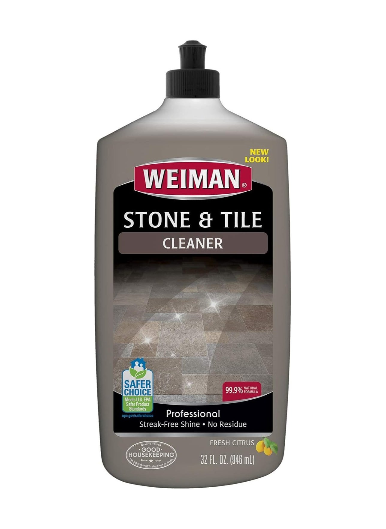 Weiman Stone Tile and Laminate Cleaner - 32 Ounce - Professional Tile Marble Granite Limestone Slate Terra Cotta Terrazzo and More Stone Floor Surface Cleaner 