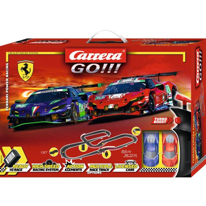 Carrera GO!!! Ferrari Power Racing Slot Cars Racing Track Set (8.6 m)