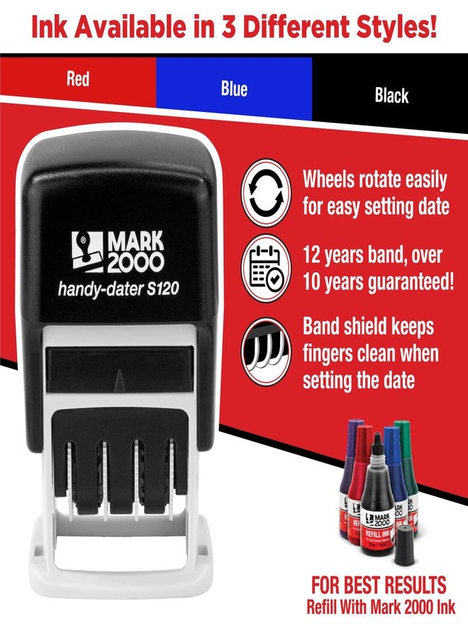 Mark 2000 - S120 Self-Inking Date Stamp - Purple Color - Image 2