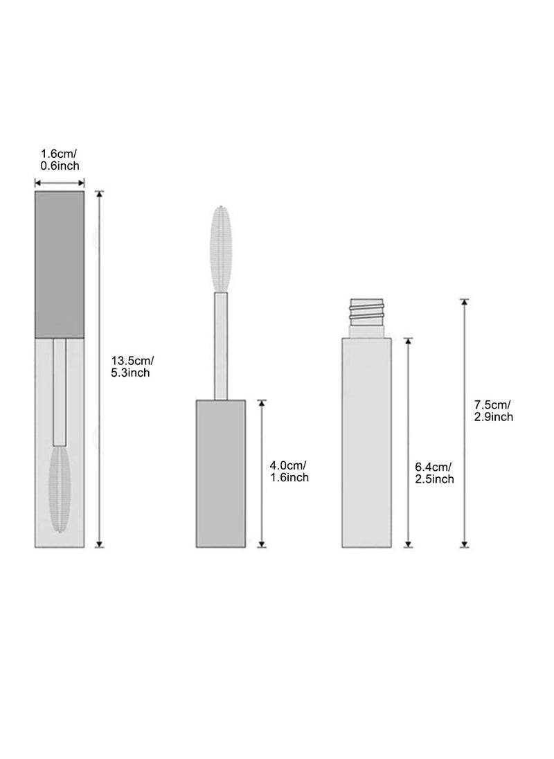 ForSewian 4 Pack Empty Mascara Tube with Eyelash Wand, ForSewian10ml Premium Eyelash Cream Container Bottle with Mini Funnels and Leak Stoppers (black)  - Image 4