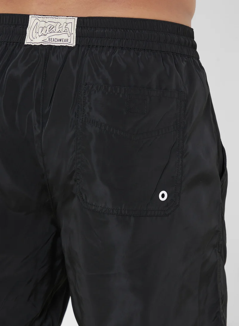 جس Logo Swim Shorts