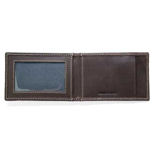 Timberland mens Slim Leather Front Pocket Credit Card Holder Travel Accessory Bi Fold Wallet, Brown (Money Clip) 2, One Size US - Image 3