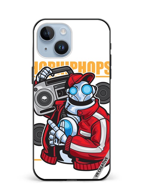 Protective Case Cover For Apple iPhone 15 Plus Robot Dancer Design Multicolour