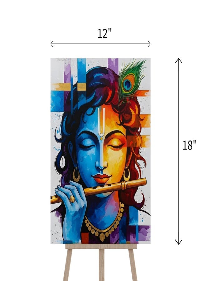 Ekanga Krishna Ji Paint by Number Kit for Adults & Kids | 24 Acrylic Colors, A3 Canvas, Optional Frame | Stress-Relief DIY Painting | Spiritual Gift for Birthday, Anniversary, Diwali & Home Décor (Krishna Ji Playing Flute Design 2, Without Frame) - Image 5