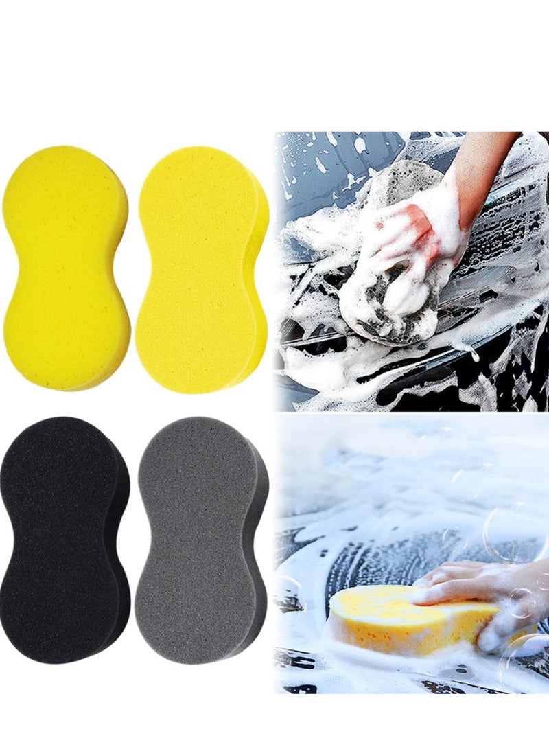 Super absorbent car wash sponge in assorted colors. Ergonomic bone-shaped design for effective cleaning. Ideal for cleaning all types of cars, as well as floors, marble, gas stoves, sinks, and warehouses. Does not scratch paint, durable, and reusable. - Image 1