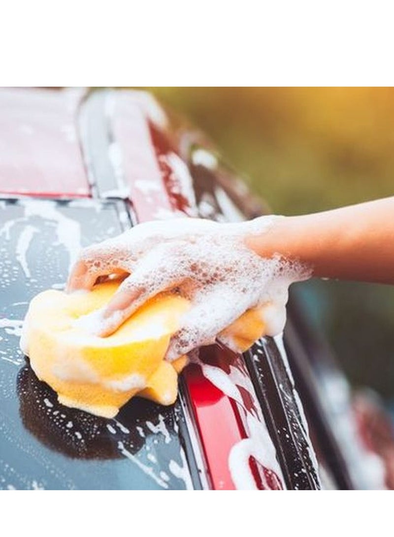 Super absorbent car wash sponge in assorted colors. Ergonomic bone-shaped design for effective cleaning. Ideal for cleaning all types of cars, as well as floors, marble, gas stoves, sinks, and warehouses. Does not scratch paint, durable, and reusable. - Image 2