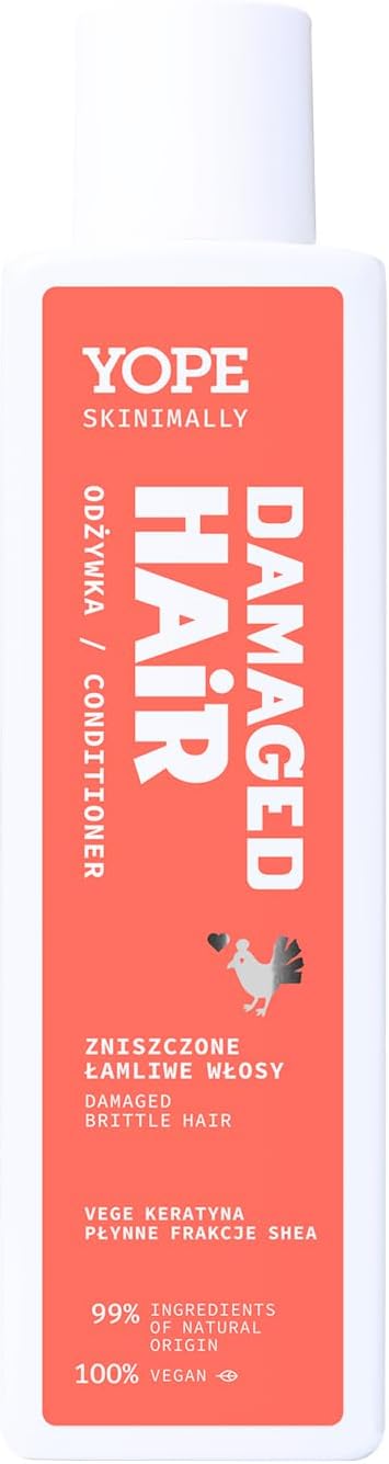 YOPE Natural Hair Conditioner 99 Natural Ingredients Regenerating Smoothing Skinimally Damaged Hair Conditioner 250ml