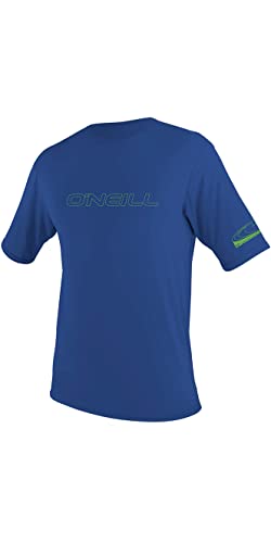 O'NEILL ONeill Youth Basic Skins Short Sleeve Sun Shirt UPF 50 Sun Protection Rash Prevention for Surfing and All Water Activities Pacific 12 - Image 1