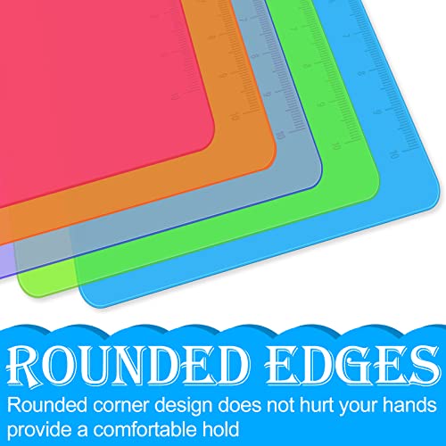 HERKKA Clipboards, HERKKA 25 Pack Plastic Office Clipboards, Assorted Transparent Color Plastic Clip,Letter - Image 5