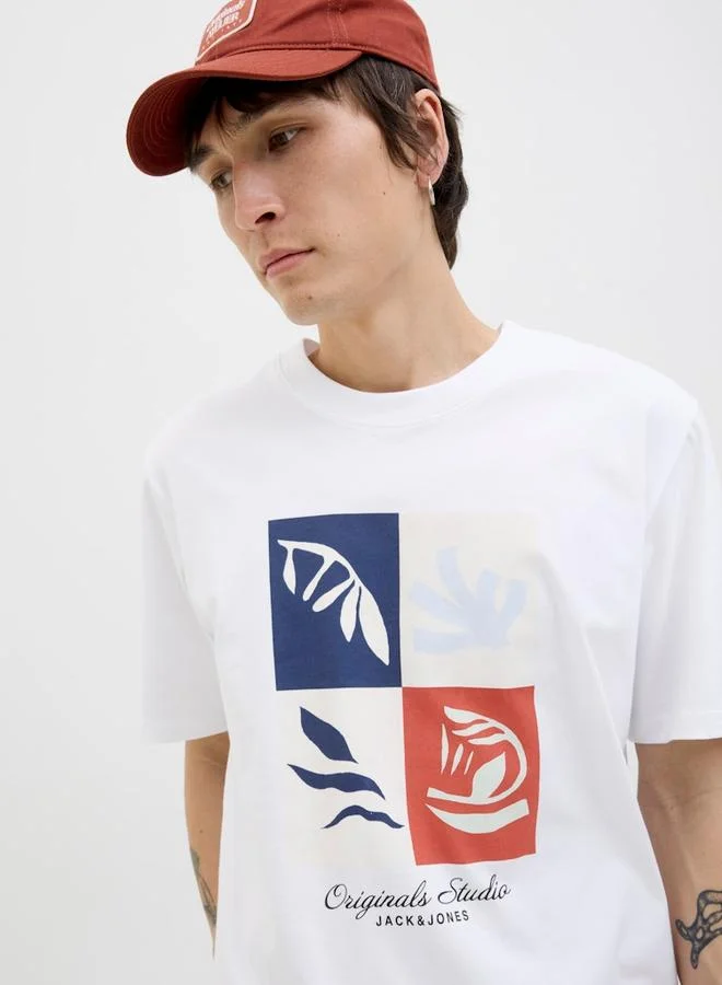 JACK & JONES Jack & Jones Graphic Print Short Sleeve T-Shirt
