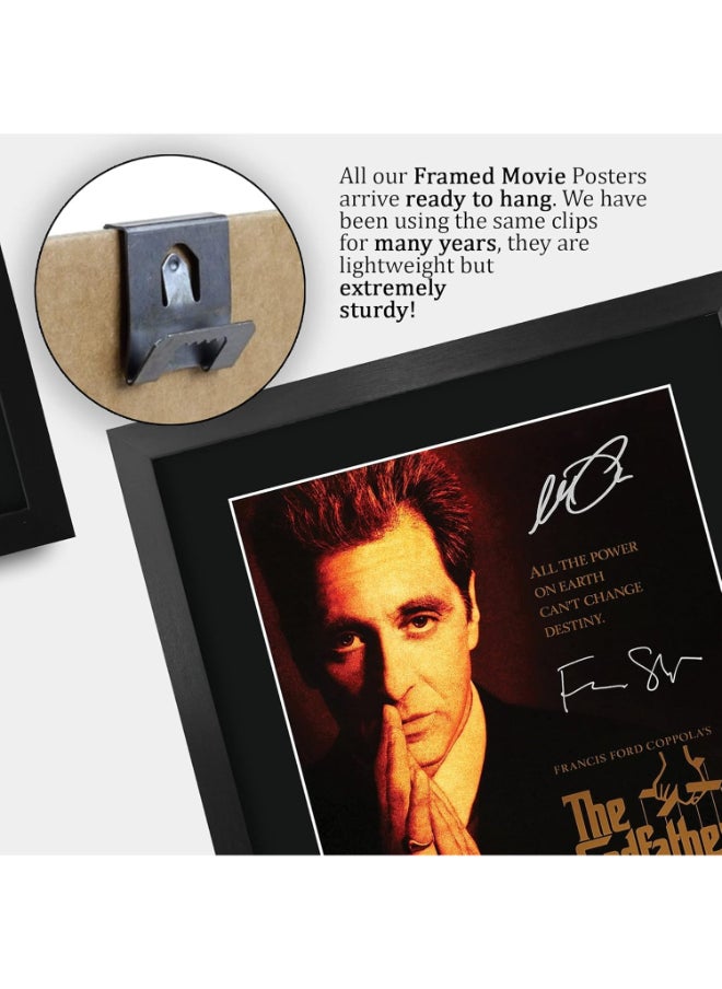 HWC Trading HWC Trading The Godfather Part 3 Al Pacino 16 x 12 inch Gifts Printed Poster Signed Autograph Picture for Movie Memorabilia Fans - 16" x 12" Framed  - Image 5