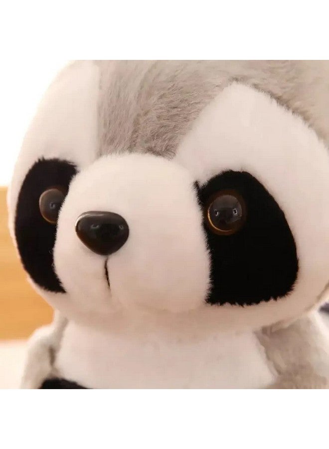 Tickles Grey Soft Cute Raccoon Stuffed Plush Animal Toy for Kids (Color: Grey Size:20 cm) - Image 4