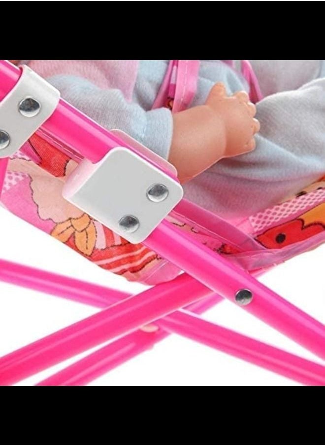 null - Carriage Stroller Trolley Nursery Toy Set With (1 Doll Set) - Image 1