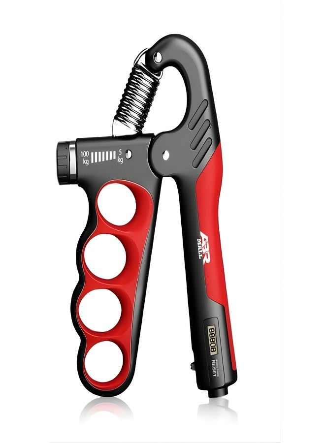 ABR Mall Adjustable Hand Grip Strengthener, 0-60kg, 100kg, 120kg Resistance Range, Digital Counter, Finger Exerciser for Workout - Image 1
