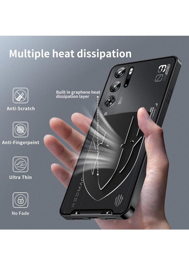 general Compatible with Nubia Red Magic 9 Pro Magnetic Aluminum Bumper Heat Dissipate Phone case [Metal Frame Bumper] [Reliable Drop Test] [Camera Protector] - Image 4