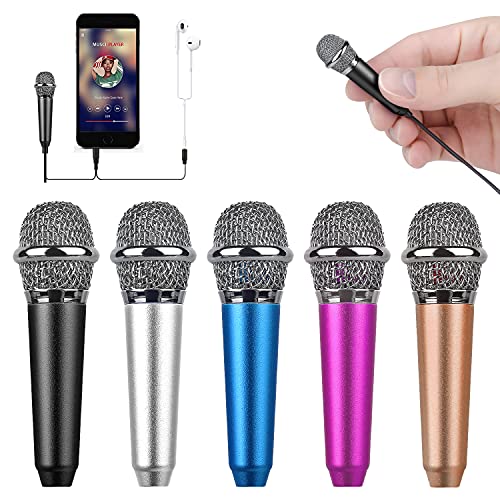 Uniwit Mini Portable Vocal/Instrument Microphone for Voice Video Recording Singing,Vlogging, Podcasting, Tiny Microphone for iPhone Android Phone Computer Latop Notebook Tablet iPad(Black) - Image 1