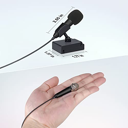 Uniwit Mini Portable Vocal/Instrument Microphone for Voice Video Recording Singing,Vlogging, Podcasting, Tiny Microphone for iPhone Android Phone Computer Latop Notebook Tablet iPad(Black) - Image 2