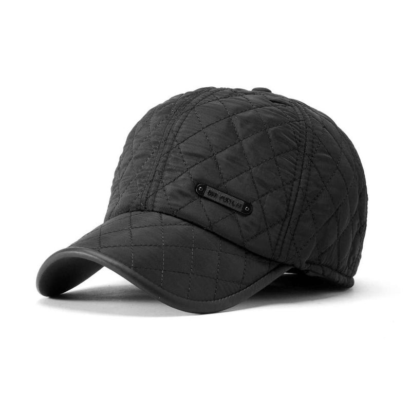 Baseball Cap Men Winter Ear Protection Warm Dad Hat - Image 1
