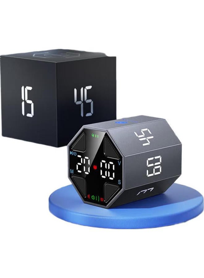 llano Flip Timer, Time Management Learning Tool, Student Visual Countdown Reminder, Timing Device For Fitness, Office, Kitchen, Magnetic Exam Timer, Small Square, Children'S Day Gift - Image 1