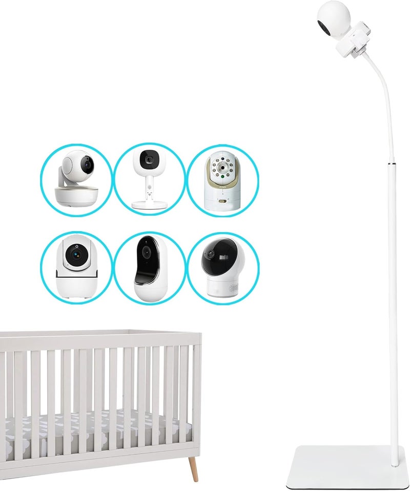 GUCHO Baby Monitor Mount Floor Stand Holder Compatible with Hello BabyInfant Optics DXR8 ProNanit ProUKSUPVtechOKAIDI Baby Monitor Adjustable Universal Baby Monitor Mount - Image 1