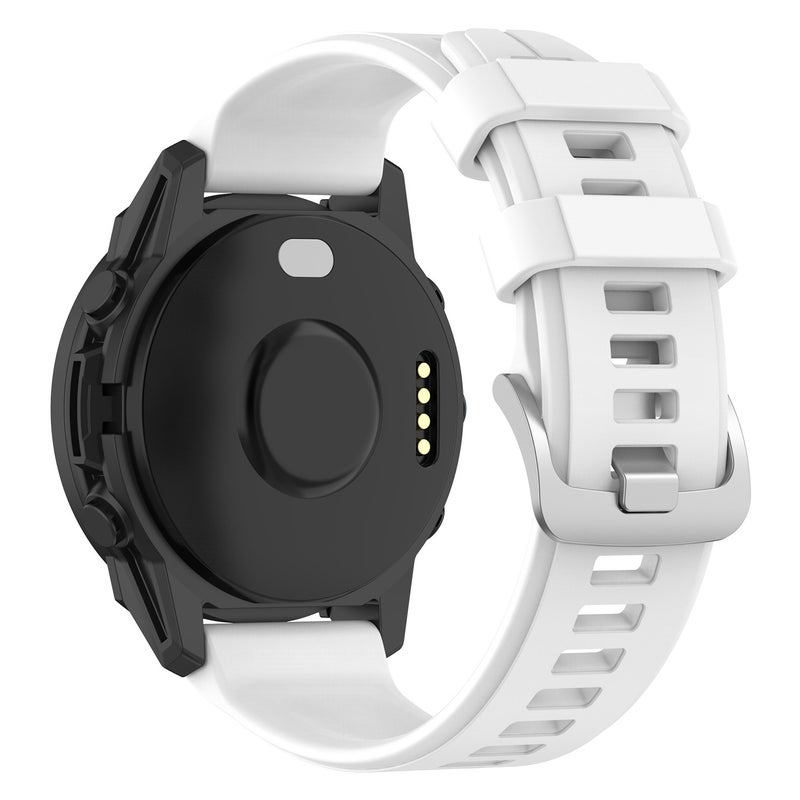 S-TOP For Garmin Forerunner 955 / 255 / 745 22mm Silicone Watch Band(White) - Image 1