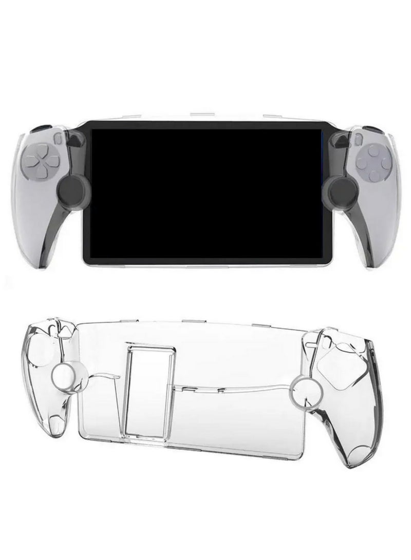 1PCS Protective Case with Stand for PlayStation Portal TPU Transparent Game Console Cover Full Protection Case for PS Portal Accessories Shockproof Anti-Scratch Gaming Case - Image 1