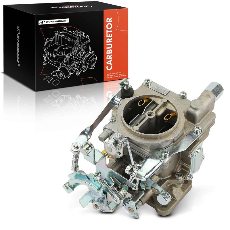 APremium 2 Barrel Carburetor Compatible with Toyota Corolla 3K 4K 19681978 Starlet 19741978 Trueno 19741981 11L 66Cu 12L 71Cu 16L 97Cu Replace 2110024034 Mechanical Choke