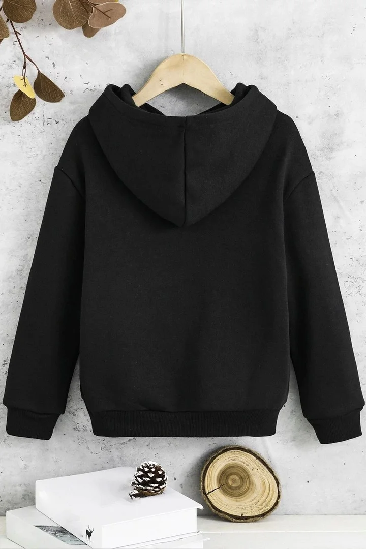ONLYTRENDWEAR Kids New Jersey Printed Sweatshirt 3-4 Years Old Black