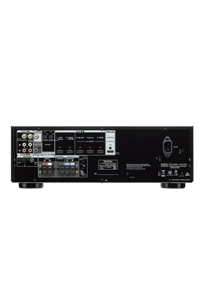 DENON AVRX250BTBKE2-5.1Ch 4K AV-RECEIVER - Image 5