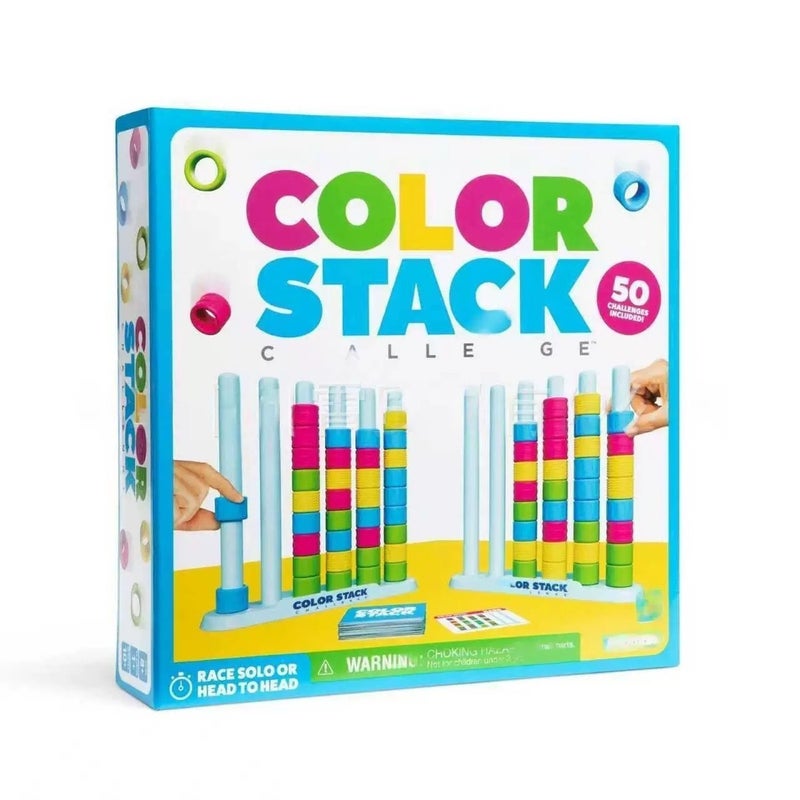 TK Fun Color Stacking Blocks Challenge Puzzle Game for Party and Family Game Night - Image 4
