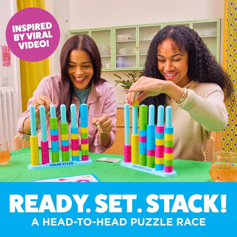 TK Fun Color Stacking Blocks Challenge Puzzle Game for Party and Family Game Night - Image 2