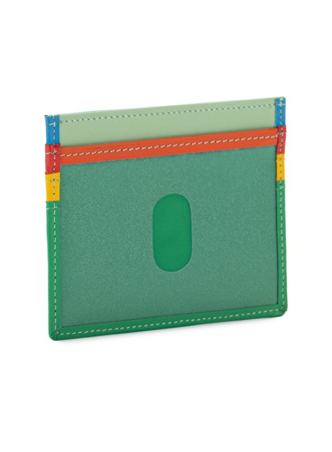 Mywalit Nappa Leather RFID Card Holder – Slim Wallet with 3 Card Slots, Transparent ID Window & Note Section – Premium Colourful Leather Travel Card Holder for Men & Women (Sicily) - Image 2